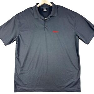 Nike Golf Polo Shirt Mens 2XL Gray Dri-FIT Texas Pete Logo Performance Top